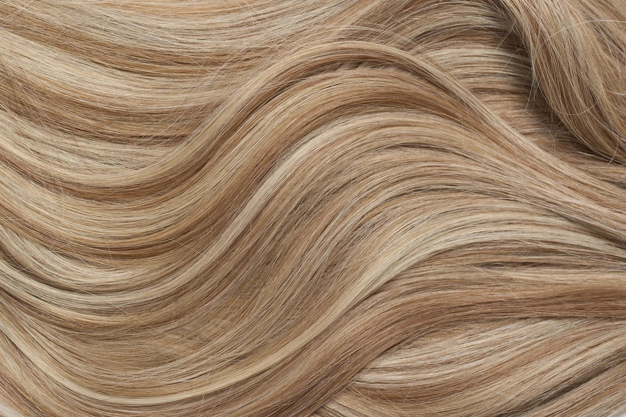 Woman with golden blonde bleach hair