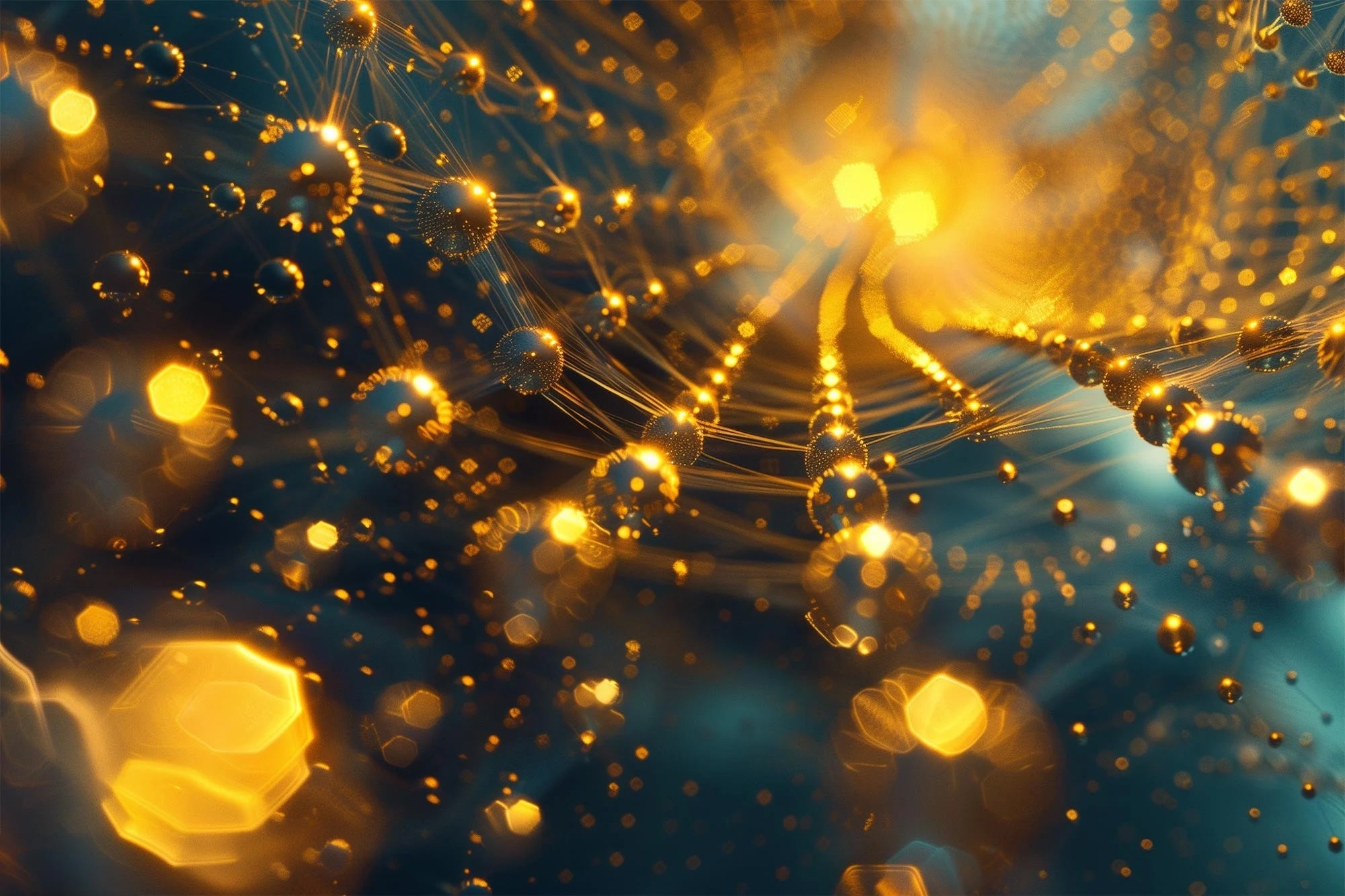 Image showing hair molecules being affected by sun and UV damage